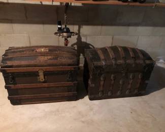 Dome trucks, 3 cedar chests