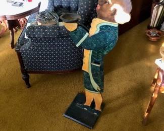 Antique smoke stand - all original paint