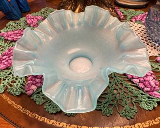 Blue Fenton Bowl