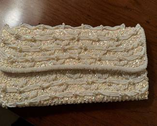 Hand sewn evening clutch