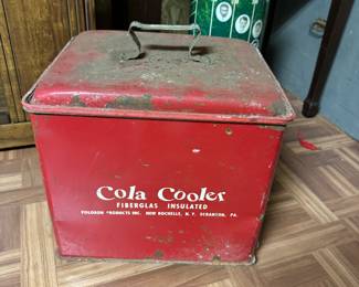 Antique cola cooler