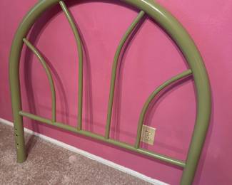 Twin sized head board with rails