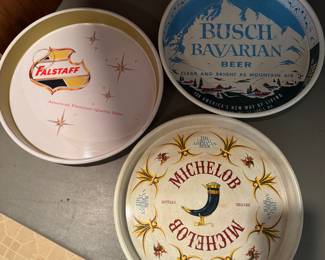 Vintage beer trays