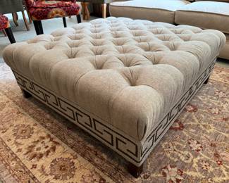 The Charles Stewart Company Tufted Square Upholstered Ottoman (45"W x 45"D x 16"H)
