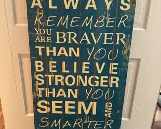 Wooden Motivational Sign