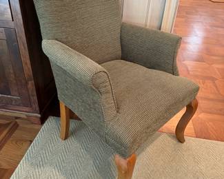 Crate & Barrel Upholstered Dining Chairs (2 Armchairs, 6 Side Chairs)