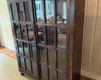 Crate & Barrel Faulkner 2 Door Library Cabinet (54"W x 17"D x 69"H)