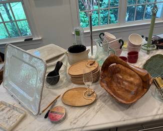 Collection of Plates, Platters & Cups