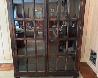 Crate & Barrel Faulkner 2 Door Library Cabinet (54"W x 17"D x 69"H)