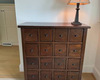 Pottery Barn16 Drawer Apothecary Cabinet (16"D x 36"W x 38"H)