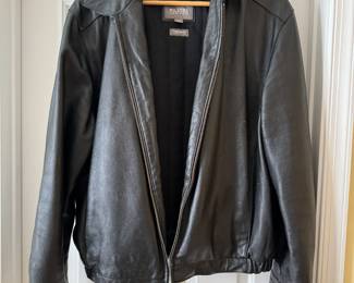 Men's Wilsons Leather Zipper Coat Size L
