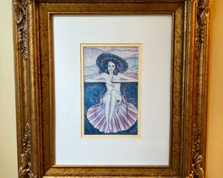 Framed Nude Print