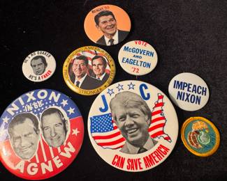 Collection of Vintage Election Pins
