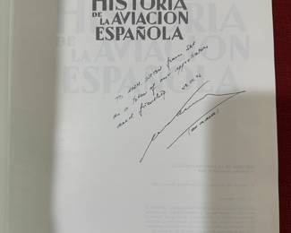 "Historia De La Aviacion Espanola" Autographed
