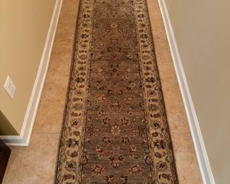 Hand-Woven Decorative Wool Runner (149"L x 30"W)