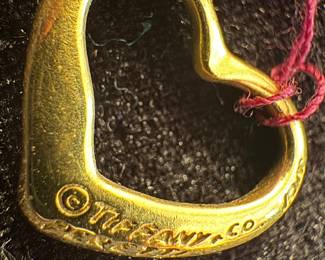 18K Gold Tiffany & Co. Heart Pendant