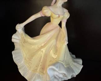 Royal Doulton Ninette Yellow Dress HN 2379 Bone China Figurine