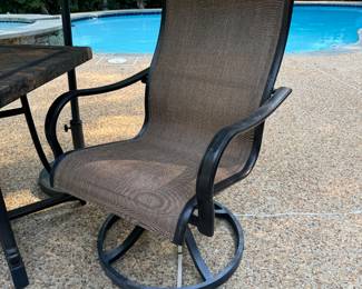 Sunbrella Swivel Armchairs (2 Total)