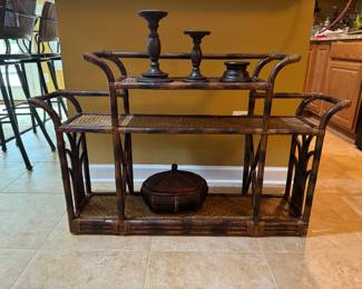 Bombay 2 Tiered Bamboo Shelving (48"W x 30"H x 10"D)