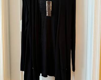 Women's Dana Buchman Black Cardigan Size M