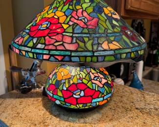 Tiffany Style Mushroom Lamp