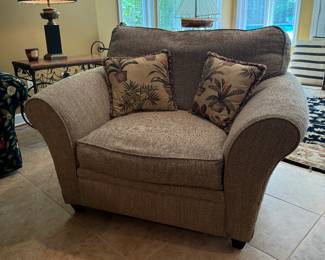 Alan White Super Width Upholstered Armchair ( 56"W x 40"D x 31" Back Height)