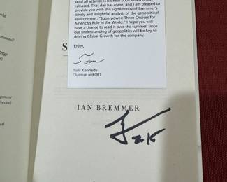 "Superpower" Autographed by Ian Bremmer