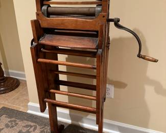 Antique Folding Bench Wringer Wash Tub Stand