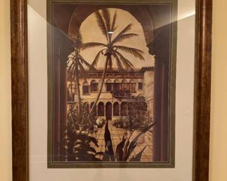 Framed "View to the Courtyard" Print by David Parks