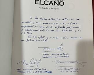 "Juan Sebastian de Elcano" Autographed