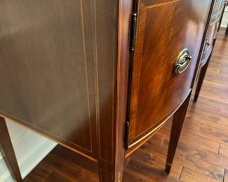 Inlaid Federal Style Mahogany 2 Door / 2 Drawer Sideboard (26"D x 66"W x 38"H)