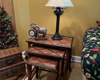 Bombay 3 Set Bamboo Style Nesting Table