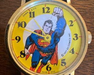 Dabs & Co. DC Comics Superman Wristwatch 1977