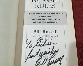 "Russell Rules" Autographed by Bill Russell