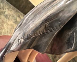 Hand Painted and Hand Made Amilcare Santini Original Art Deco "Liberty Girl" Signed by the Artist