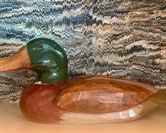 Vintage Hand Carved Duck
