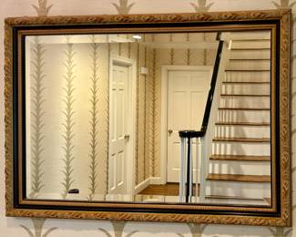 Carved Gold Rectangular Mirror