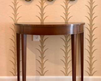 Small Vintage Demilune Table