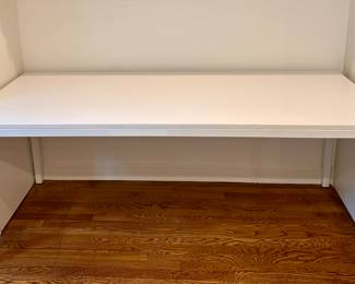 Room and Board White Lacquer Dining Table