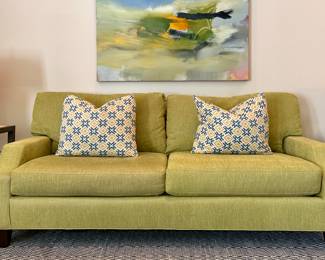 Sherrill Furniture Chartreuse Sofa