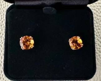 14K & Citrine Earrings