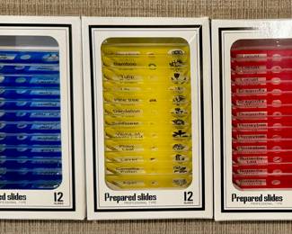 (3) New Prepared Microscope Slides
