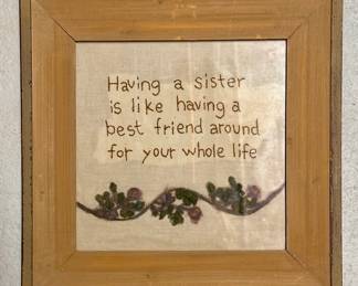 Framed Embroidery