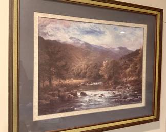Framed River Landscape