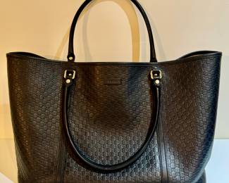Gucci Leather Tote Bag