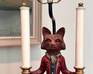 Fox Lamp - just needs a new shade!
