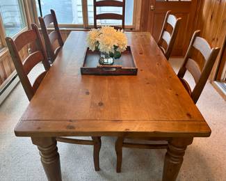 Pottery Barn "Rustic" Table & 6 Chairs