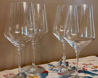 (4) Red Wine Glasses