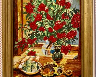 Still Life Oil on Board