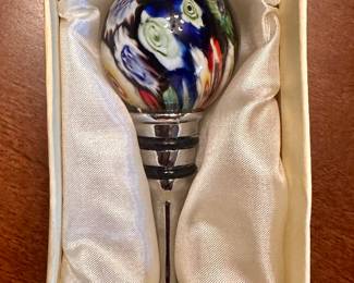 Art Glass Bottle Stopper